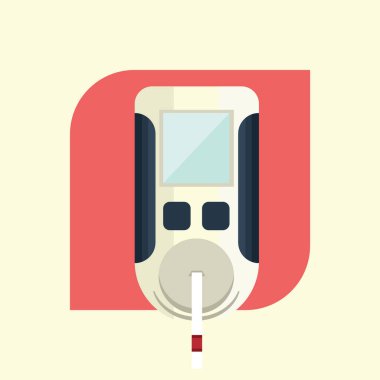 Bir cep telefonu simgesinin vektör illüstrasyonu