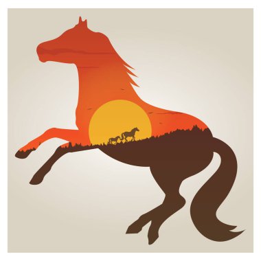 Bir dinozorun vektör illüstrasyonu