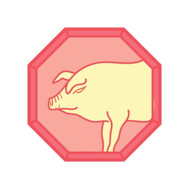 Hayvan işaretinin vektör çizimi