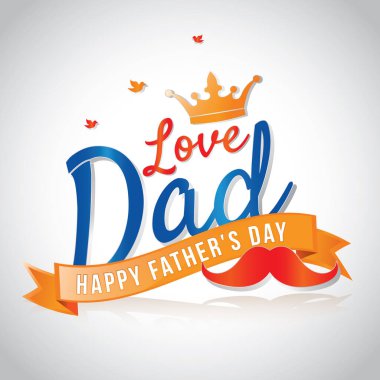 Mutlu babalar günü vektör arkaplanı ile metin için bir yer