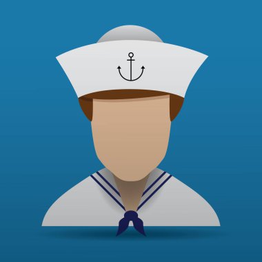 Bir polis simgesinin vektör illüstrasyonu