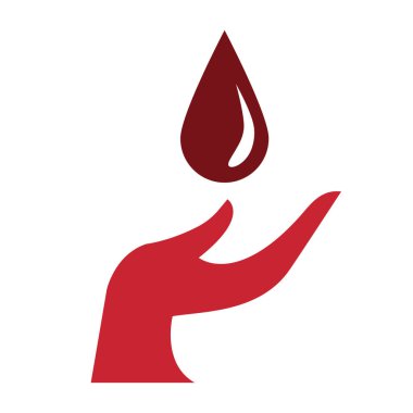 kan konsepti ve tasarım vektörü illüstrasyonu bağışla