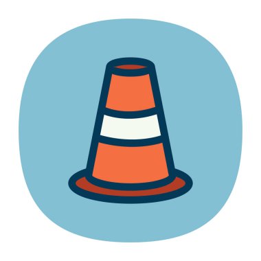 çizgi film uygulama simgesi, vektör illüstrasyonu