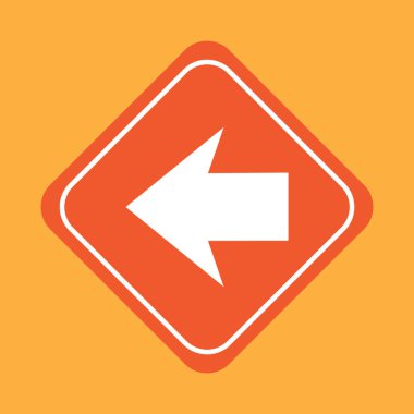 Yol işaretinin vektör illüstrasyonu