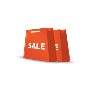 Alışveriş torbalarının vektör çizimi