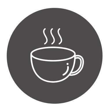 Kahve fincanı, biçimlendirilmiş vektör çizimi