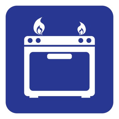 Gaz sobası, tasarım vektör çizimi