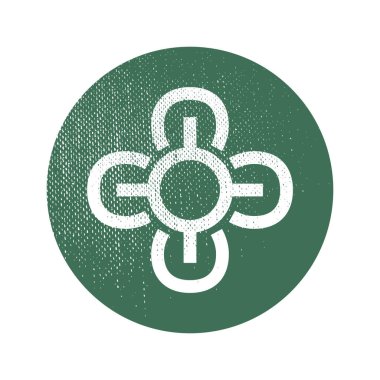 Çiçek düzlüğü simgesi, vektör illüstrasyonu