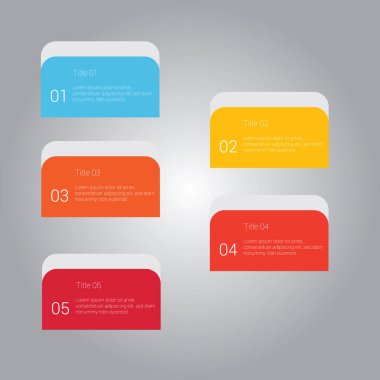 Bilgi grafiği şablonu, vektör illüstrasyonu