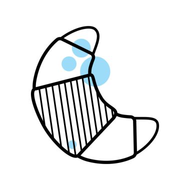 Tek bir yalıtılmış gıdanın vektör çizimi