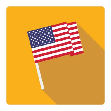 Amerikan bayrağı biçimlendirilmiş vektör illüstrasyonu