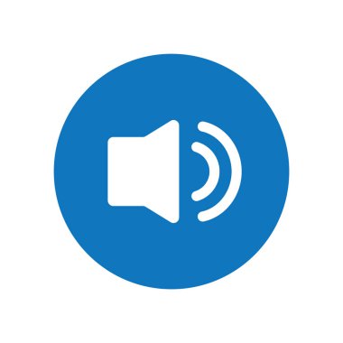 Hoparlör simgesi, vektör illüstrasyonu