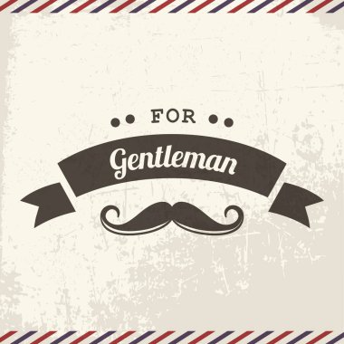 Beyefendinin berber tabelasının vektör görüntüsü