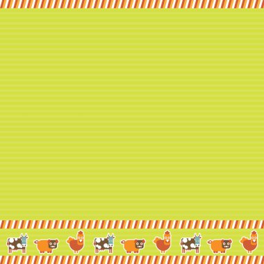 Çiftlik hayvanları düz simge, vektör illüstrasyonu tasarladılar