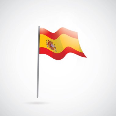 Mısırın bayrağı. vektör illüstrasyonu