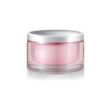 Kozmetik kabın düz simgesi, vektör illüstrasyonu