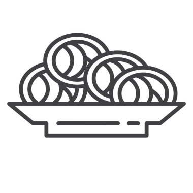 Yiyecek simgelerinin toplanması düz simge, vektör illüstrasyonu 