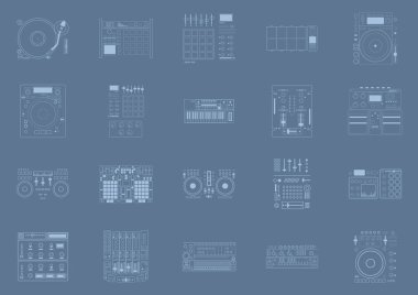 Vektör illüstrasyonu, simge ögesi arkaplanı