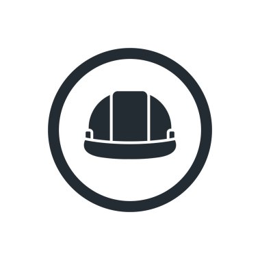 Sert şapka, vektör illüstrasyonu