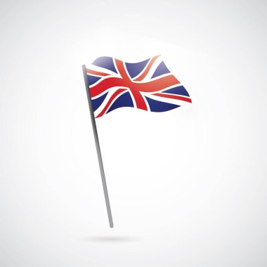 Bayrak simgesinin vektör illüstrasyonu