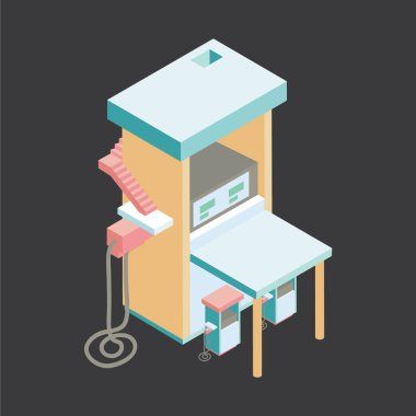 Ev simgesi olan bir tablonun vektör illüstrasyonu