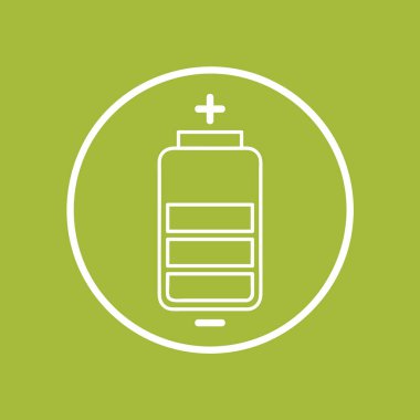 Modern b 'nin vektör illüstrasyonunda pil eksikliği