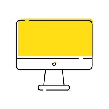 bilgisayar simgesi vektör illüstrasyonu