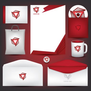 Mesajın için içinde boş zarflar olan bir zarf. vektör illüstrasyonu