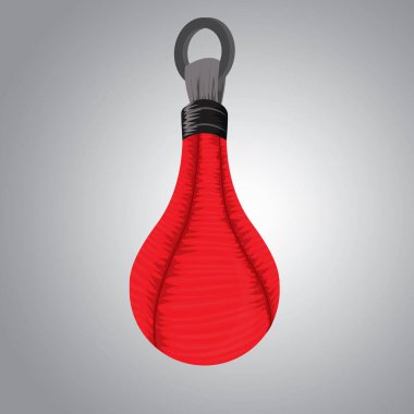 Kum torbası düz simgesi, vektör illüstrasyonu