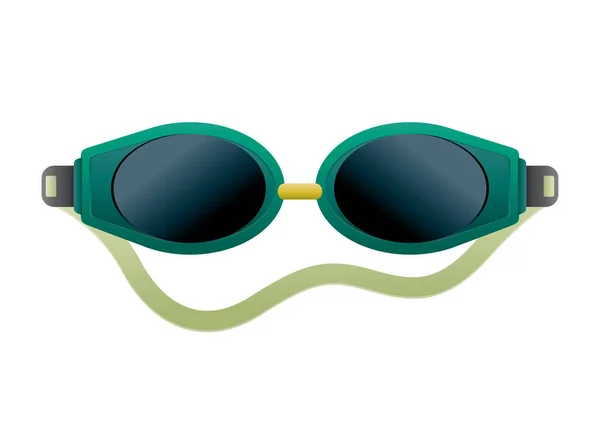 Icono Las Gafas Sol Estilo Plano Aislado Sobre Fondo Blanco — Vector de stock