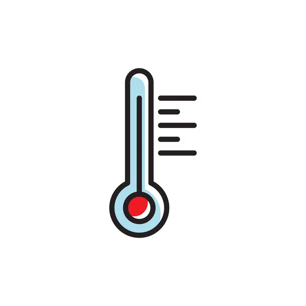 Icône Thermomètre Illustration Vectorielle — Image vectorielle