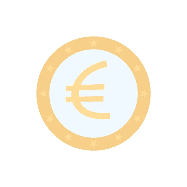 Ilustração Vetor Ícone Sinal Euro — Vetor de Stock