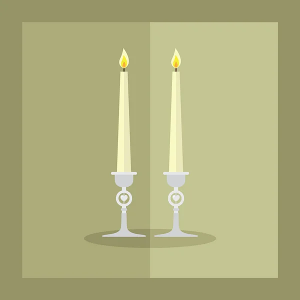 Διανυσματική Απεικόνιση Ενός Κεριού Για Hanukkah — Διανυσματικό Αρχείο