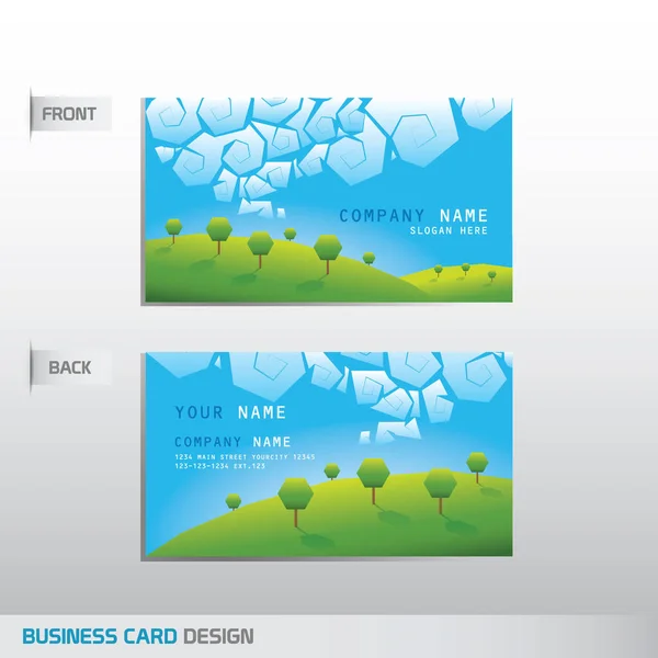 Business Card Vector Illustration — Stock Vector