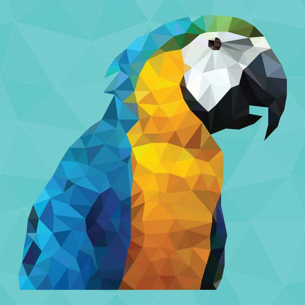 Macaw Icône Plate Illustration Vectorielle — Image vectorielle