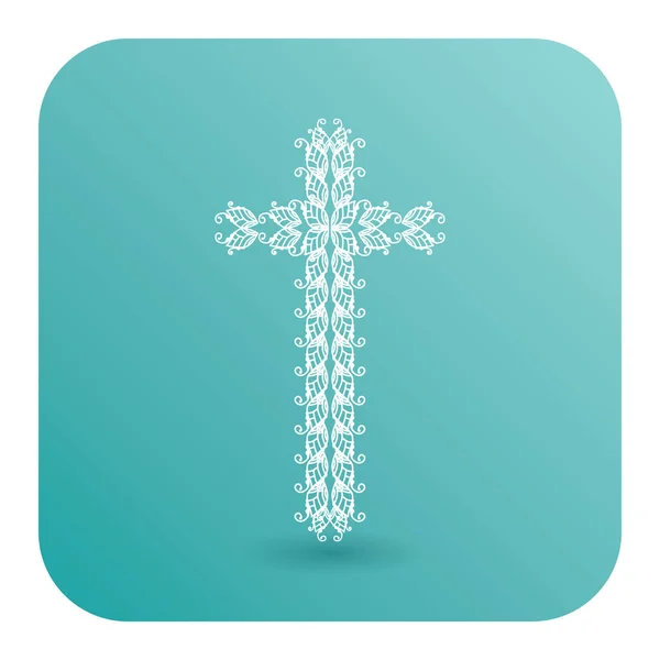 Icône Croix Sainte Illustration Vectorielle — Image vectorielle