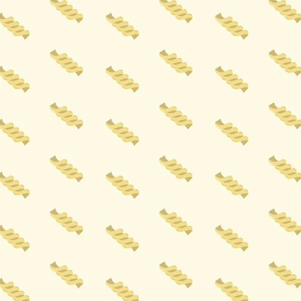 Golden Pasta Seamless Pattern Векторная Иллюстрация — стоковый вектор
