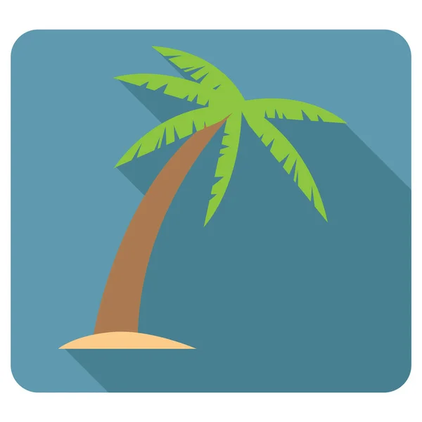 Векторная Иллюстрация Иконки Пальмы — стоковый вектор