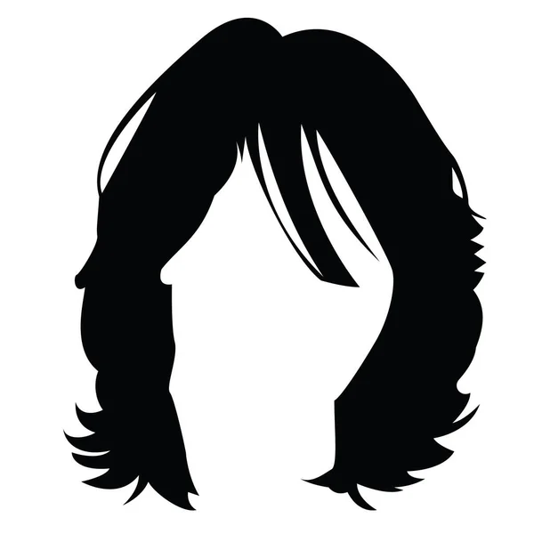 Woman Hair Style Vector Illustration — Stock Vector