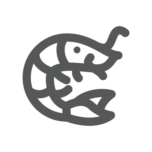 Illustrazione Vettoriale Icona Serpente — Vettoriale Stock