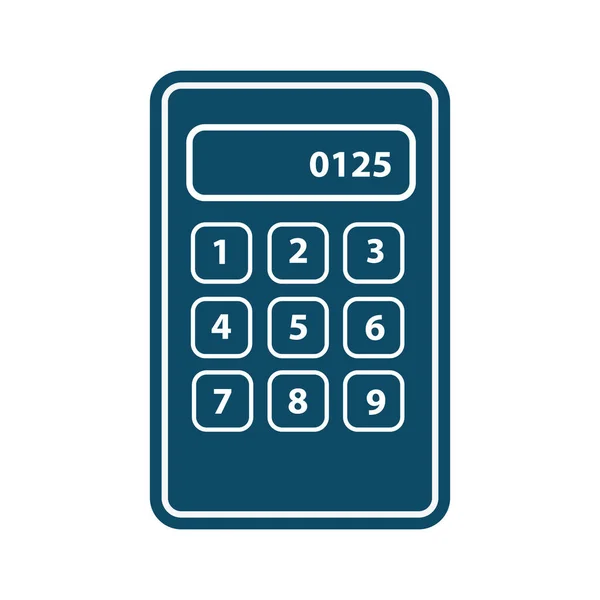 Une Calculatrice Illustration Vectorielle — Image vectorielle