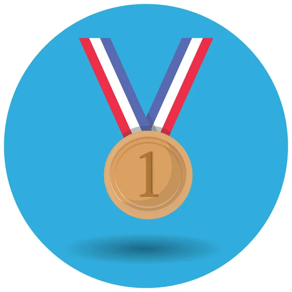 Sport Medaille Vector Illustratie — Stockvector
