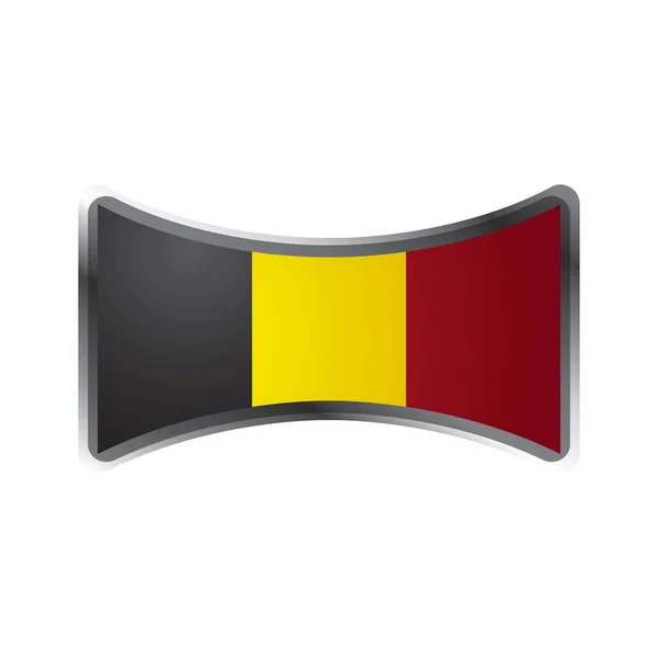 Иконка Бельгии Векторная Иллюстрация Дизайна — стоковый вектор