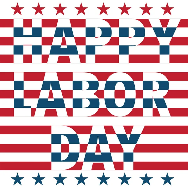 Labor Day Label Icône Plate Illustration Vectorielle — Image vectorielle