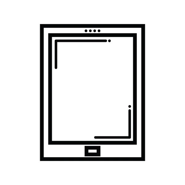 Tablett Dator Ikon Vektor Illustration Grafisk Design — Stock vektor