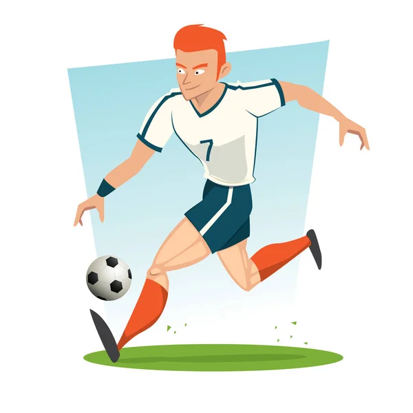 Icône Football Illustration Vectorielle Colorée — Image vectorielle