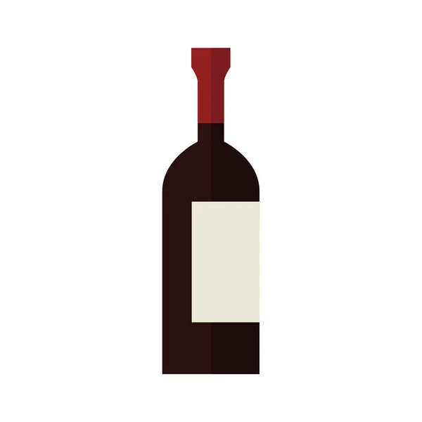 Wine Bottle Icon Vector Illustration — Stock Vector
