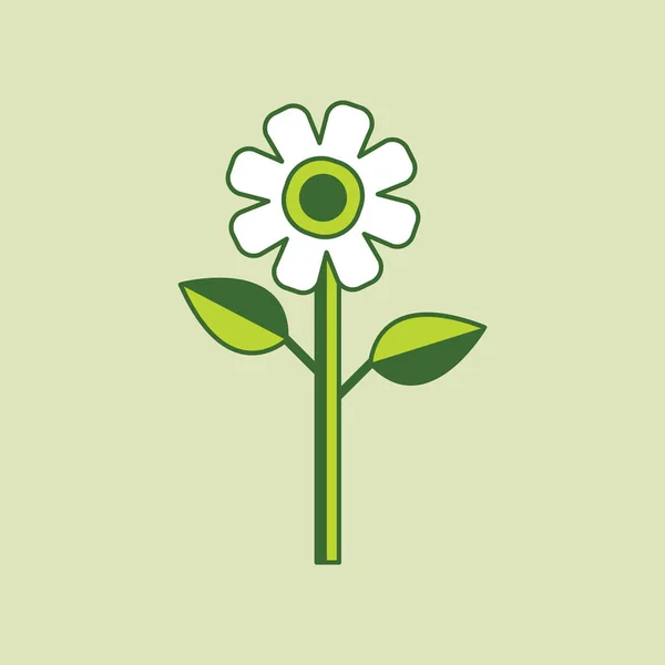 Ícone Flor Ilustração Vetorial — Vetor de Stock