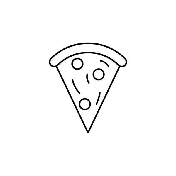 Ícone Pizza Ilustração Vetorial — Vetor de Stock