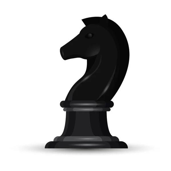 Šachová Figurka Černým Králem Pěšcem — Stockový vektor